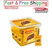 Bauducco Choco Biscuit Cookies, 15.2 oz (Pack of 24), 2 Cookies per Pack.