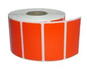 Red 2x1 Direct Thermal (2"x1") Zebra Eltron Labels | 1" Core | 1 Roll of 1300
