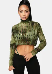 Olive Made To Order Crop Top