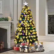 1.8M LED Christmas Tree Mazam 6FT LED Xmas trees Optic Fibre Multi Colour 230 Tips