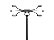 Custom microphone mount for Schoeps capsules with Schoeps active connectors