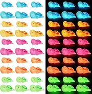 Guiqulai 100 Pcs Mini Luminous Resin Turtles,Glow in The Dark Tortoise,Miniature Sea Turtle Figurines,for Fairy Garden Landscape Aquarium Dollhouse Decor DIY(5 Colors)