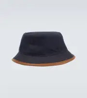 [Loro Piana] Loro Piana Wool, cotton and cashmere bucket hat XL blue