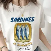 Vintage Canned Sardines T-Shirt, Retro Fish Tee, Ocean Lover Shirt, Seafood