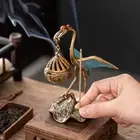 Zinc Alloy Backflow Incense Holder Delicate Small Incense Burner Study Room