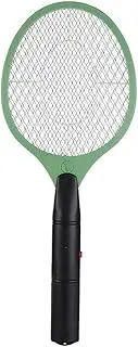 Electric Bug Zapper Racket Battery Operated Fly Swatter Zap Mosquito Tennis Handheld Fly Killer with 3-Layer Safety Touchable Mesh forr Indoor Outdoor Travel Camping (Green)