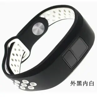 適於佳明Garmin Vivofit3運動錶帶 腕帶 Vivofit JR/JR2矽膠雙色壓扣款 多色運動錶帶