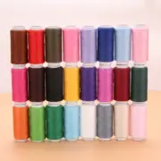 24 Color Sewing Thread 100 Polyester Yarn Sewing Thread Roll Machine Hand Embroi