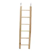 Haibinsuo Wooden Pet Parrot Climbing Hanging Ladder Cage Chew Toy 6 Steps