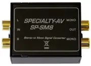 1 Stereo RCA to 2 Mono Audio Converter Dual Transformer retains L/R isolation