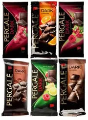 15x Pergale Dark Chocolate Super Variety With Cranberry Raspberry Pieces Orange