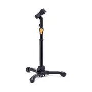 Hercules Short Straight Tripod Adjustable Foldable Mic Stand with EZ Grip