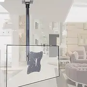 Multifunction Ceiling TV Bracket, Full Motion Height Adjustable Swivel Tilting Bracket, TV Ceiling Mount Fits Most 12-32 Inch TVs, 45kg/99lbs Capacity TV Mount TV Stand(1.5m)