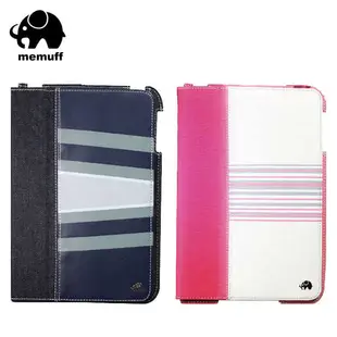 【愛瘋潮】memuff Apple iPad mini / mini2 丹寧/帆布 超薄側掀保護套