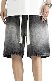 [Generic] Men's Fleece Lined Oversized Men Trousers Flare Joggers Men Sweatpants Pockets Elastic Drawstring Male Pants, Grey, 4X-Large