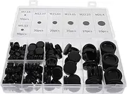 Zerodeko 170pcs Rubber Grommet Kit for Wire Assorted Electrical Cable Grommets Storage Box Versatile Rubber Washers for Automotive and Home Use