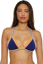 [Lucky Brand] Women's Standard Avila Halter Bikini Top, Adjustable, Tie Back, Swimwear Separates