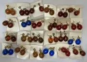 Vintage NEW NOS Ball Dangle Drop LUCITE? Screw Back Clip On Earrings YOU CHOOSE