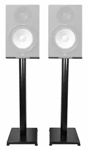 Rockville 29" Black Steel Studio Monitor Speaker Stands For Yamaha HS8 Monitors