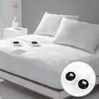 Queen Size Electric Heated Mattress Pad 10 Heat Settings Dual Control with Me...