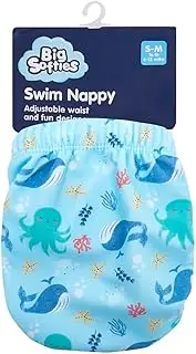 Big Softies Whate Swim Nappy, Small/Medium