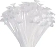 50 Pcs Balloon Sticks 32cm Hand Balloons Holder with Cups for Wedding, Party