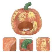 Halloween Reptile Tank Decor Pumpkin Ornaments Small Decoration Natural Color