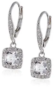 Earrings Silver Lever-Back Drop Earrings