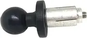 VLOZDJOF Aluminum Base Rubber Motorcycle Bike Mount Black Fork Stem with Ball Head Compatible with RAM Gopro Adapter