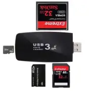USB 3.0 All in1 Flash Memory Card Reader Adapter for SD SDHC MMC Micro TF CF XD