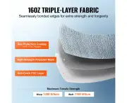 Durable 3.72m Blue Fade RV Awning Fabric with UV Protection & Easy Setup