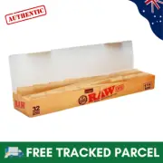 Raw Pre Rolled 1 1/4 Classic rolling papers AUTHENTIC 32 Cones with tips