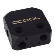 Alphacool Eisdecke DCC Brass Pump Top Deep Black 1/4" Thread 13314