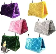 FONDOTIN Animal Hamster Hanging Small Guinea Hammock Bird Bed Snuggle Hut Pet Hideout Animals Plush Hammock Bird Hammock Animal Cave Bird Hut