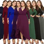 WOOL🔥 BIG SIZE WOMEN DRESS SUMMER FASHION MAXI LONG DRESSES
