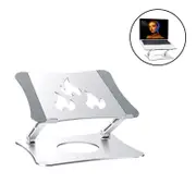 Laptop Stand Ergonomic Adjustable 2 in 1 Tablet Stand-Sliver