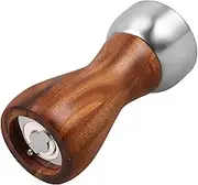 KICHOUSE Wooden Pepper Grinder with Coarseness Manual Ceramic Core Mill Natural Aesthetic for Home Use for Seasoning Dishes