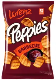 LORENZ PEPPIES - BARBECUE SNACK FLAVOUR - 100G - POTATO CHIPS CRISPS SNACK