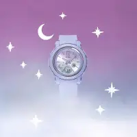 在飛比找環球Online優惠-【CASIO】BABY-G 閃耀星月 迷人光彩 優雅藍 BG