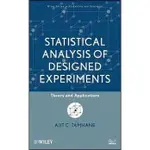 STATISTICAL ANALYSIS OF DESIGNED EXPERIMENTS 9780471750437 <華通書坊/姆斯>