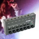 Audio Mixer Small Mixer 6 Input Compact Stereo Mixer Portable Mixer Line Mixer