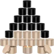24 PCS 4 OZ Candle Tins with Lids Bulk Premium Empty Candle Jars Small Contai...