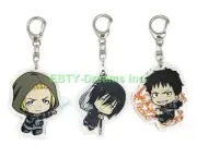 Set of 3 Fire Force Anime Acrylic Keychain Shinra Arthur Benimaru Shinmon v2