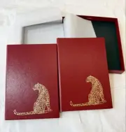 Cartier Notebook 2 notebooks leopard Authentic VIP Gift novelty NEW Unused Rare