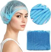 Poemtian 100PCS Disposable Hair Net Caps, Disposable Breathable Fluffy Hat Hair Net Hair Sleeves, Perfect for Sleeping Hair Nets, Hair Nets Food Service,Personal Care