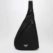 [Prada] Backpack in Re-Nylon and black leather One size Black
