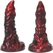 Monster Silicone Dildo with Strong Suction Cup, Fantasy Anal Plug G-Spot Anal Dildo Anal Dilator Animal Penis SM Sex Toys for Women Men(L)