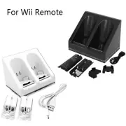 2PCS Rechargeable Battery Pack+Dual Charger Docking Station For Wii Remote