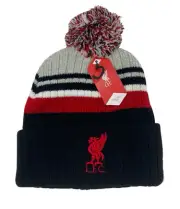 Liverpool FC Official Pinewood Ski Bobble Hat OSFA Gift LFC