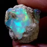 20.60Ct Natural AAA+ Ethiopian "Play-Of-Color" Fire Opal Rough Pleasant Gemstone
